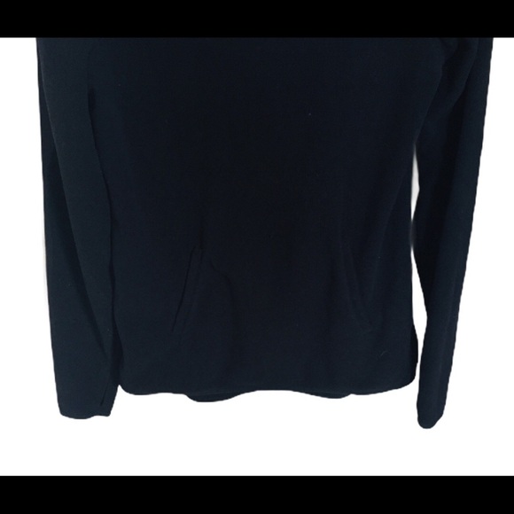 OLD NAVY Active Fleece Cowl Neck Sweater With Long Sleeves Black Size Small - Picture 7 of 10